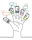 Сильная рука и персонажи из мультфильма - социальная сеть бесплатная иллюстрация Сильная рука и персонажи из мультфильма - социальная сеть бесплатная иллюстрация