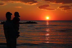 Силуэт durres Албания захода солнца стоковое изображение rf Силуэт durres Албания захода солнца стоковое изображение rf