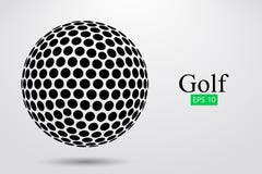 Силуэт шара для игры в гольф также вектор иллюстрации притяжки corel бесплатная иллюстрация Силуэт шара для игры в гольф также вектор иллюстрации притяжки corel бесплатная иллюстрация