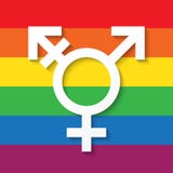 Символ рода LGBT на предпосылке цвета радуги бесплатная иллюстрация Символ рода LGBT на предпосылке цвета радуги бесплатная иллюстрация
