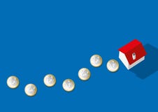 Символ ссуды под недвижимость для приобретения hous бесплатная иллюстрация Символ ссуды под недвижимость для приобретения hous бесплатная иллюстрация