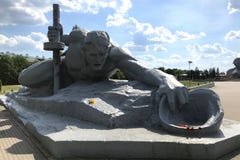 Скульптурный состав „жажда „в крепости Бреста, Беларуси стоковое изображение Скульптурный состав „жажда „в крепости Бреста, Беларуси стоковое изображение