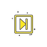 Следующий вектор дизайна значка бесплатная иллюстрация Следующий вектор дизайна значка бесплатная иллюстрация