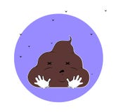 Смешная иллюстрация персонажа из мультфильма кормы с мухами иллюстрация вектора Смешная иллюстрация персонажа из мультфильма кормы с мухами иллюстрация вектора