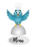 Смешной мультфильм птицы шеф-повара иллюстрация вектора Смешной мультфильм птицы шеф-повара иллюстрация вектора