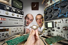 смешные научные работники 2 болвана стоковая фотография rf смешные научные работники 2 болвана стоковая фотография rf