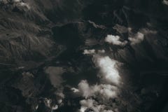 Смотреть вне окно самолета, концепция для photoshop стоковые изображения Смотреть вне окно самолета, концепция для photoshop стоковые изображения