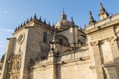 Собор frontera Ла Jerez de, Испания стоковое изображение rf Собор frontera Ла Jerez de, Испания стоковое изображение rf