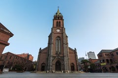 Собор Myeongdong стоковые изображения rf Собор Myeongdong стоковые изображения rf