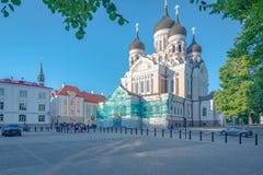 Собор Александр Nevsky, Таллин, Эстония стоковое изображение rf Собор Александр Nevsky, Таллин, Эстония стоковое изображение rf