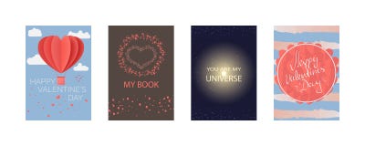 Собрания карт на счастливый день Валентайн, моей книги, вы моя вселенная Плакат оформления, карточка, ярлык, комплект дизайна зна иллюстрация вектора Собрания карт на счастливый день Валентайн, моей книги, вы моя вселенная Плакат оформления, карточка, ярлык, комплект дизайна зна иллюстрация вектора