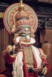 Совершитель Kathakali в добродетельной роли pachcha Стоковые Изображения RF Совершитель Kathakali в добродетельной роли pachcha Стоковые Изображения RF