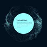 Современная иллюстрация вектора с деформированной формой круга частиц иллюстрация штока Современная иллюстрация вектора с деформированной формой круга частиц иллюстрация штока