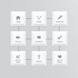Современная кнопка знамени с социальными вариантами дизайна значка Vector беда бесплатная иллюстрация Современная кнопка знамени с социальными вариантами дизайна значка Vector беда бесплатная иллюстрация