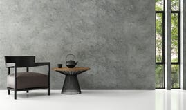 Современное изображение перевода живущей комнаты 3d просторной квартиры бесплатная иллюстрация Современное изображение перевода живущей комнаты 3d просторной квартиры бесплатная иллюстрация