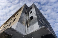Современное получившееся отказ здание Покинутое бетонное здание Современное зодчество Ближний Восток незаконченный Строить стоковое изображение Современное получившееся отказ здание Покинутое бетонное здание Современное зодчество Ближний Восток незаконченный Строить стоковое изображение