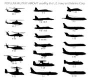 Современные силуэты военного самолета иллюстрация вектора Современные силуэты военного самолета иллюстрация вектора