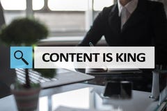 Содержание текст короля в баре поиска Дело, технология и концепция интернета Маркетинг цифров стоковое фото Содержание текст короля в баре поиска Дело, технология и концепция интернета Маркетинг цифров стоковое фото