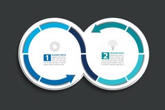 2 соединенных круга стрелки Элемент Infographic Стоковая Фотография RF 2 соединенных круга стрелки Элемент Infographic Стоковая Фотография RF