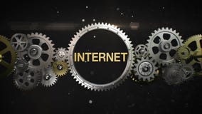 Соединяясь колеса шестерни и делают ключевое слово, 'ИНТЕРНЕТ' (включенная альфа) бесплатная иллюстрация Соединяясь колеса шестерни и делают ключевое слово, 'ИНТЕРНЕТ' (включенная альфа) бесплатная иллюстрация