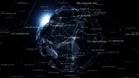 Соединения глобальной вычислительной сети вокруг земли, 4k Соединения глобальной вычислительной сети вокруг земли, 4k