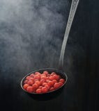 Сок клюквы в чашке со специями стоковая фотография Сок клюквы в чашке со специями стоковая фотография