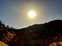 Солнце на горе стоковые фото Солнце на горе стоковые фото