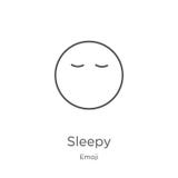 сонный вектор значка от собрания emoji Тонкая линия сонная иллюстрация вектора значка плана План, тонкая линия сонный значок для бесплатная иллюстрация сонный вектор значка от собрания emoji Тонкая линия сонная иллюстрация вектора значка плана План, тонкая линия сонный значок для бесплатная иллюстрация