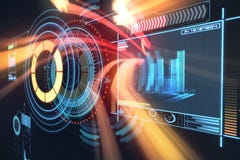 Составное изображение цифров произведенного изображения ручки тома с графическими данными 3d стоковое фото Составное изображение цифров произведенного изображения ручки тома с графическими данными 3d стоковое фото
