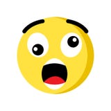 Сотрясенный значок emoji изолированный на белой предпосылке иллюстрация вектора Сотрясенный значок emoji изолированный на белой предпосылке иллюстрация вектора