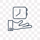 Сохраните изолированный значок вектора времени на прозрачной предпосылке, линейной иллюстрация вектора Сохраните изолированный значок вектора времени на прозрачной предпосылке, линейной иллюстрация вектора
