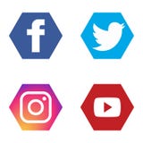 Социальные значки установили instagram youtube twitter fb иллюстрация вектора Социальные значки установили instagram youtube twitter fb иллюстрация вектора