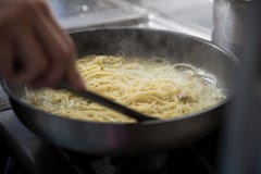 Спагетти Clams готовы стоковое изображение Спагетти Clams готовы стоковое изображение