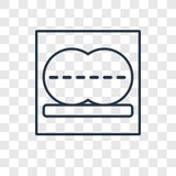 Сплющите значок вектора концепции линейный изолированный на прозрачном backg иллюстрация штока Сплющите значок вектора концепции линейный изолированный на прозрачном backg иллюстрация штока