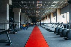 Спортзал никто, пустой фитнес-клуб стоковое фото Спортзал никто, пустой фитнес-клуб стоковое фото