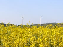 Станция энергии ветра в рэпы fields Вращая лезвия генераторов энергии Экологически очистите электричество Современные технологии стоковые фотографии rf Станция энергии ветра в рэпы fields Вращая лезвия генераторов энергии Экологически очистите электричество Современные технологии стоковые фотографии rf