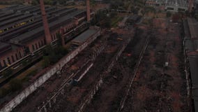 Старые твердые частицы фабрики видеоматериал Старые твердые частицы фабрики видеоматериал