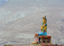 Статуя Maitreya Будды в Ladakh, Индии стоковые фото Статуя Maitreya Будды в Ladakh, Индии стоковые фото
