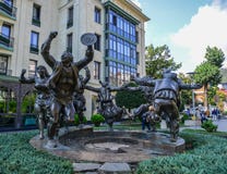 Статуя скульптуры Berikaoba в Тбилиси, Грузии стоковая фотография rf Статуя скульптуры Berikaoba в Тбилиси, Грузии стоковая фотография rf