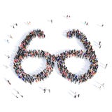 Стекла медицинское 3d людей бесплатная иллюстрация Стекла медицинское 3d людей бесплатная иллюстрация