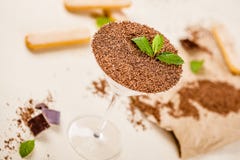 стеклянное tiramisu стоковые изображения стеклянное tiramisu стоковые изображения