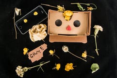 стекла 3D для игры на мобильном телефоне предпосылка цветастая Устройства и цветки план стоковое фото стекла 3D для игры на мобильном телефоне предпосылка цветастая Устройства и цветки план стоковое фото