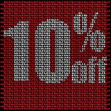 Стена продажи сделанная из небольших красных продаж иллюстрация штока Стена продажи сделанная из небольших красных продаж иллюстрация штока