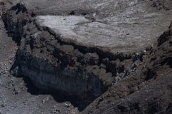 Стена утесов в вулкане Poas стоковое фото rf Стена утесов в вулкане Poas стоковое фото rf