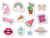 Стикеры элементов заплат битника нарисованные рукой милые модные doodle штыри эскиза искусства шипучки и шуточный вектор значков бесплатная иллюстрация Стикеры элементов заплат битника нарисованные рукой милые модные doodle штыри эскиза искусства шипучки и шуточный вектор значков бесплатная иллюстрация