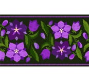 Стилизованная вышивка картина границы bluebells иллюстрация штока Стилизованная вышивка картина границы bluebells иллюстрация штока