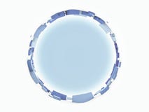 Стилизованный город в stereographic взгляде иллюстрация вектора Стилизованный город в stereographic взгляде иллюстрация вектора