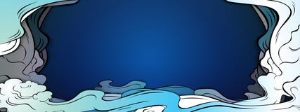 Стиль papercut предпосылки вектора облака бесплатная иллюстрация Стиль papercut предпосылки вектора облака бесплатная иллюстрация