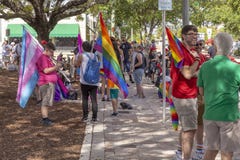 Стоимость озера, Флорида, США 31-ое марта 2019 раньше, гей-парад Palm Beach стоковая фотография rf Стоимость озера, Флорида, США 31-ое марта 2019 раньше, гей-парад Palm Beach стоковая фотография rf