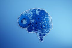 Строение человеческого мозга из cogs и шестерней Pictograph шестерни в голове перевод 3d, бесплатная иллюстрация Строение человеческого мозга из cogs и шестерней Pictograph шестерни в голове перевод 3d, бесплатная иллюстрация